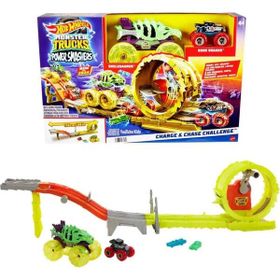 Hot Wheels HXT05 Monster Trucks Charge Chase Challenge Oyun Seti