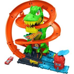 Hot Wheels JBM73 T-Rex ve İtfaiye İstasyonu Oyun Seti