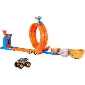 Hot Wheels JBX64 Monster Trucks Döngü ve Takla Bigfoot Oyun Parkuru