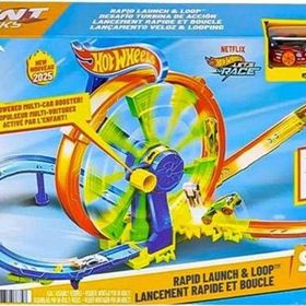 Hot Wheels JBX65 Hızlı Fırlatma ve Döngü Parkuru Oyun Seti