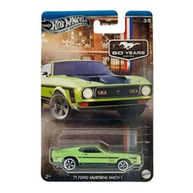 Hot Wheels JBY52 Silver Series Siyah Beyaz 71 Ford Mustang Mach 1 Araba