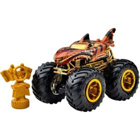 Hot Wheels JDV96-JDW02 HW Tiger Shark Monster Trucks Bigfoot Trophy Şampiyonları Tekli Arabalar