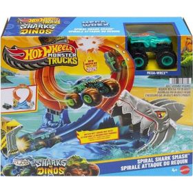 Hot Wheels JFR08 Monster Trucks Köpekbalığı Oyun Seti