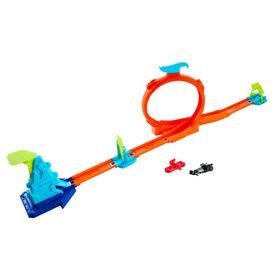 Hot Wheels JHK78 Slam Jump Challenge Stunt Trucks Akrobatik Yarış Pisti Oyun Seti
