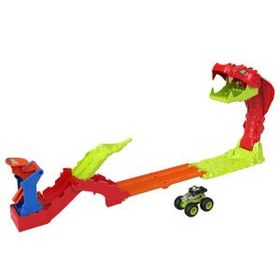 Hot Wheels JJN44 Monster Trucks Snake Bite Güç Darbesi Oyun Seti