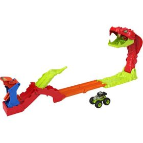 Hot Wheels JJN44 Monster Trucks Snake Bite Güç Darbesi Oyun Seti