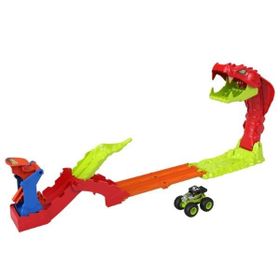 Hot Wheels JJN44 Monster Trucks Snake Bite Güç Darbesi Oyun Seti