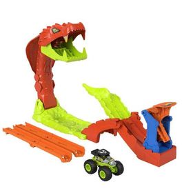 Hot Wheels JJN44 Monster Trucks Snake Bite Güç Darbesi Oyun Seti