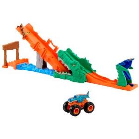 Hot Wheels JJN45 Monster Trucks Timsahı Devir Oyun Seti