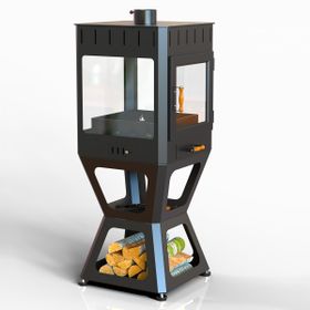 HOTBBAQ Hot Rectangle Pro Seramik Camlı Şömine