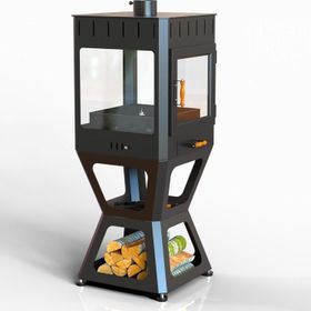HOTBBAQ Hot Rectangle Pro Seramik Camlı Şömine