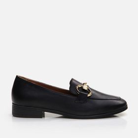 Hotiç 01AYH291000A100 Deri Siyah Kadın Loafer