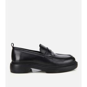 Hotiç 02AYH311850A100 Erkek Deri Siyah Yüksek Tabanlı Klasik Loafer
