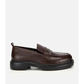 Hotiç 02AYH311850A480 Erkek Deri Kahverengi Yüksek Tabanlı Klasik Loafer