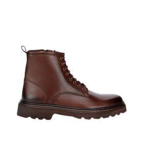 Hotiç 02BOH312250A480 Fermuarlı Kalın Tabanlı Casual Deri Kahverengi Erkek Bot