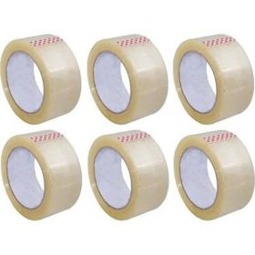Hotmelt 45 mm 100 m Şeffaf 6’lı Paket Koli Bandı