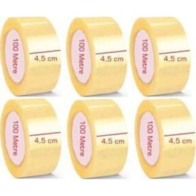 Hotmelt 45 mm 100 m Şeffaf 6’lı Paket Koli Bandı