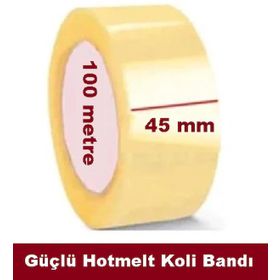 Hotmelt Şeffaf 45 mm 100 m Koli Bandı