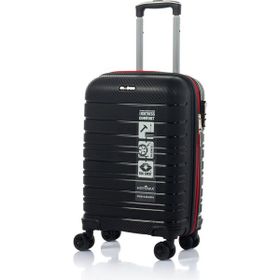 Hotowa Gold PP 8010 Siyah Kırmızı Tsa Kilitli Kabin Boy Valiz
