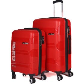 Hotowa Gold PP 8011 Kırmızı TSA Kilitli İkili Set Valiz