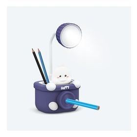 House Pratik HP09 Mavi Happy Figürlü Şarjlı Beyaz Işıklı Led Lamba