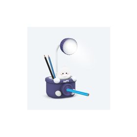 House Pratik HP09 Mavi Happy Figürlü Şarjlı Beyaz Işıklı Led Lamba