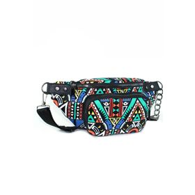 Housebags 151 Siyah Çizgili Kadın Bel Çantası