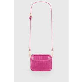 Housebags 219 Pembe Timsah Derisi Görünümlü Kadın Çapraz Çanta