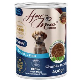 How Meow Balıklı Yavru 400 gr Köpek Yaş Mama