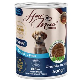 How Meow Balıklı Yavru 400 gr Köpek Yaş Mama