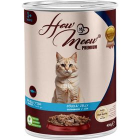 How Meow Balıklı Yetişkin Kedi 12x400 gr Yaş Mama