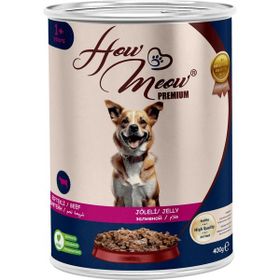 How Meow Biftekli Yetişkin 12x400 gr Köpek Yaş Mama