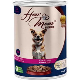 How Meow Biftekli Yetişkin 12x400 gr Köpek Yaş Mama