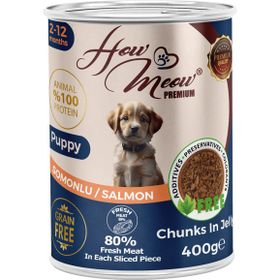 How Meow Somonlu 12x400 gr Yavru Köpek Yaş Mama