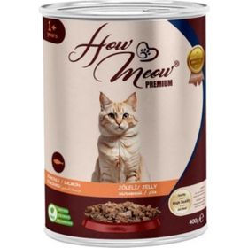 How Meow Somonlu Jöleli Parça Etli 400 gr Yetişkin Kedi Konservesi