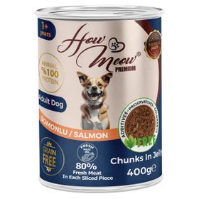 How Meow Somonlu Yetişkin 12x400 gr Köpek Yaş Mama