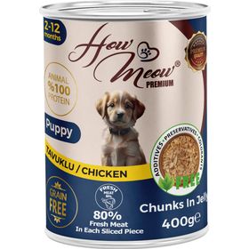 How Meow Tavuklu 12x400 gr Yavru Köpek Yaş Mama