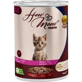 How Meow Tavuklu Yavru Kedi 12x400 gr Yaş Mama