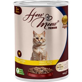How Meow Tavuklu Yetişkin Kedi 12x400 gr Yaş Mama