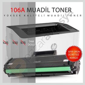 HP 106A-107A W1106A Çipli Muadil Toner