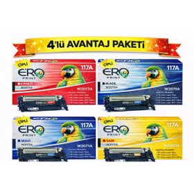 HP 117A 4 Renk Muadil Toner Set