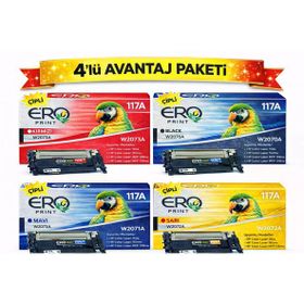 HP 117A 4 Renk Muadil Toner Set