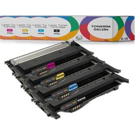 HP 117A Tüm Renkler Çipli Muadil Toner Seti