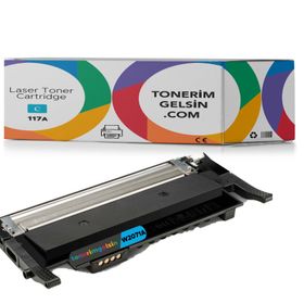 Hp 117A-W2071A Mavi Chipsiz Muadil Toner