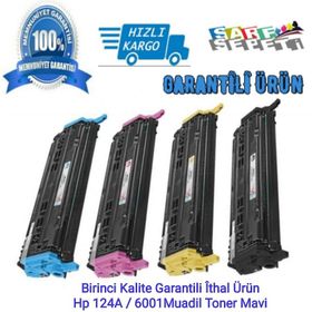HP 124A-Q6001A Mavi Muadil Toner