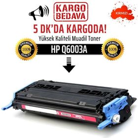 HP 124A-Q6003A Kırmızı Muadil Toner