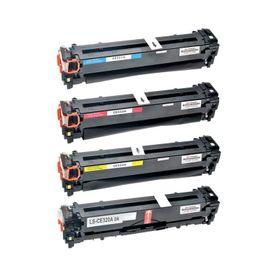 HP 128A CM1415 CP1525 CE320A Muadil Toner Set