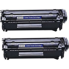 HP 12A Q2612A 4000 Sayfa 2 Adet Siyah Muadil Lazer Toner