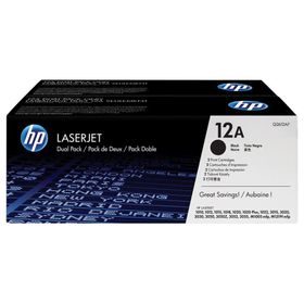 HP 12A Q2612AF Siyah Orijinal 2'li Toner Set