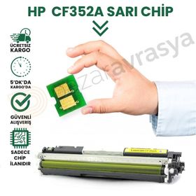 HP 130A-CF352A Sarı Toner Chip